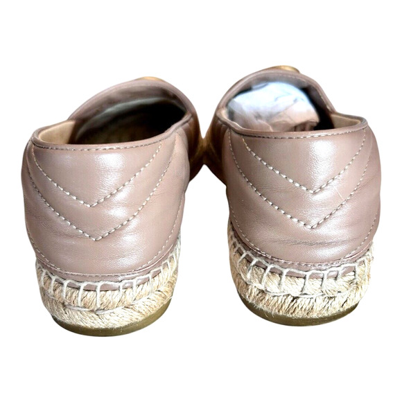 Gucci Nappa Charlotte Matelasse GG Marmont Espadrilles EU 38.5 Porcelain Rose - Picture 5 of 8